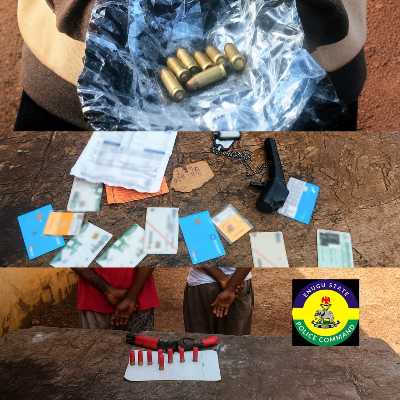 Police Arrest Three, Recover Firearm, Ammunition in Enugu