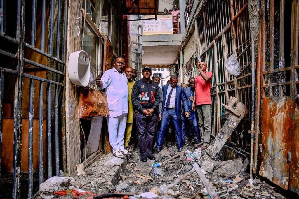 Photos: Obi Visits Abuja Fire Victims