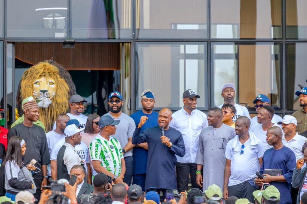 Enugu Youths March Against Terror, Back Mbah, FG’s Security Drive