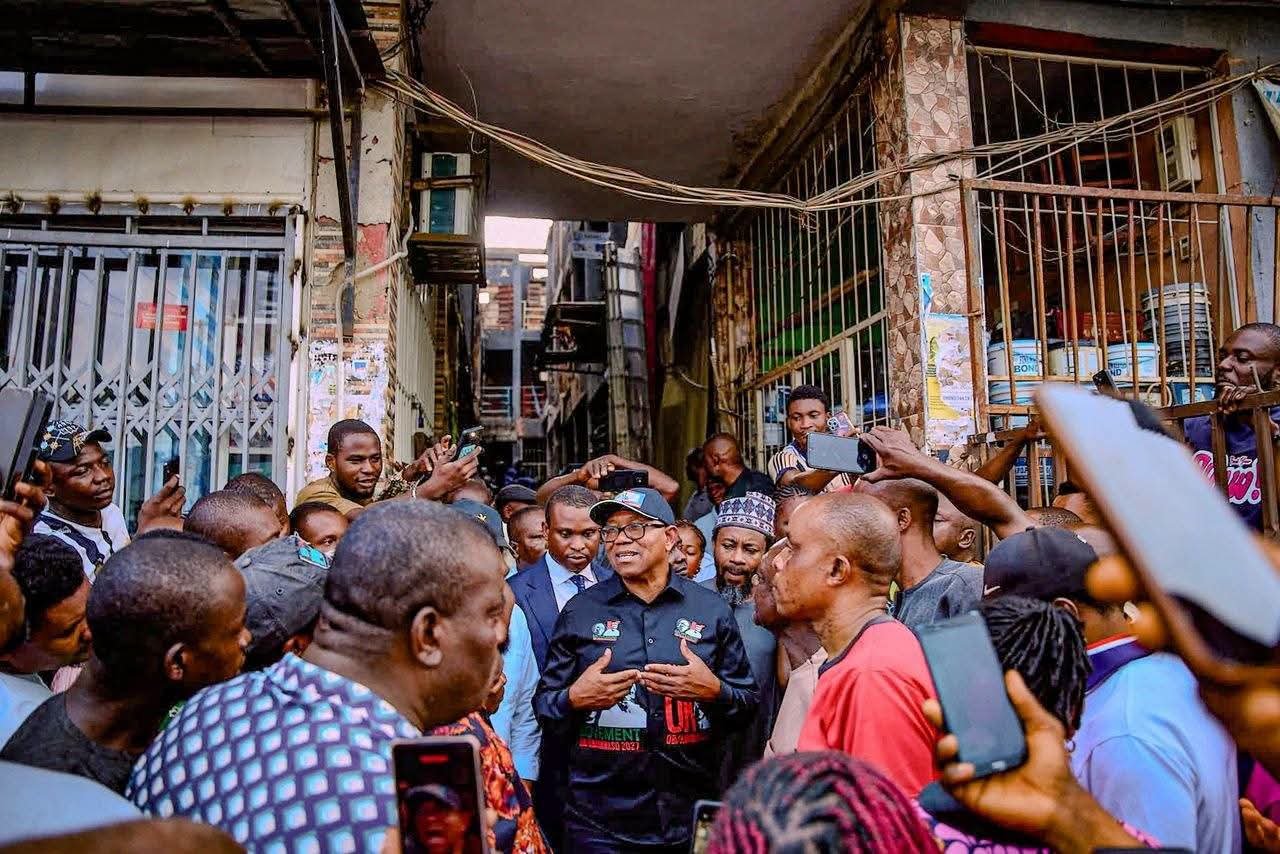 Photos: Obi Visits Abuja Fire Victims