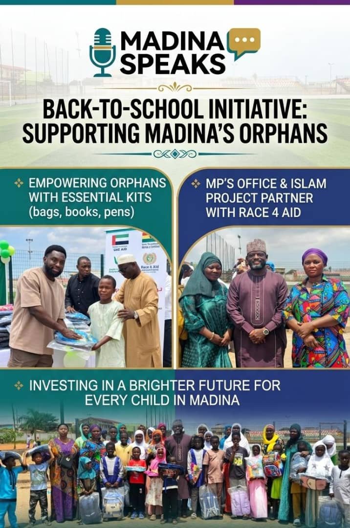 Madina MP Supports Orphans With Back-to-School Supplies