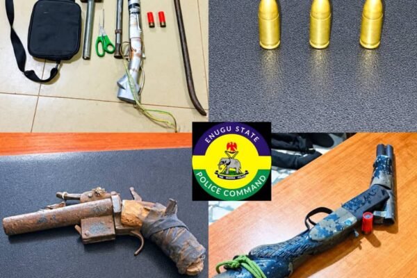 Police Arrest Five, Recover Firearms in Enugu